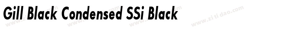 Gill Black Condensed SSi Black Condensed字体转换